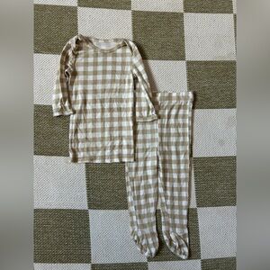 Solly Baby gingham bamboo modal set 3/6 months